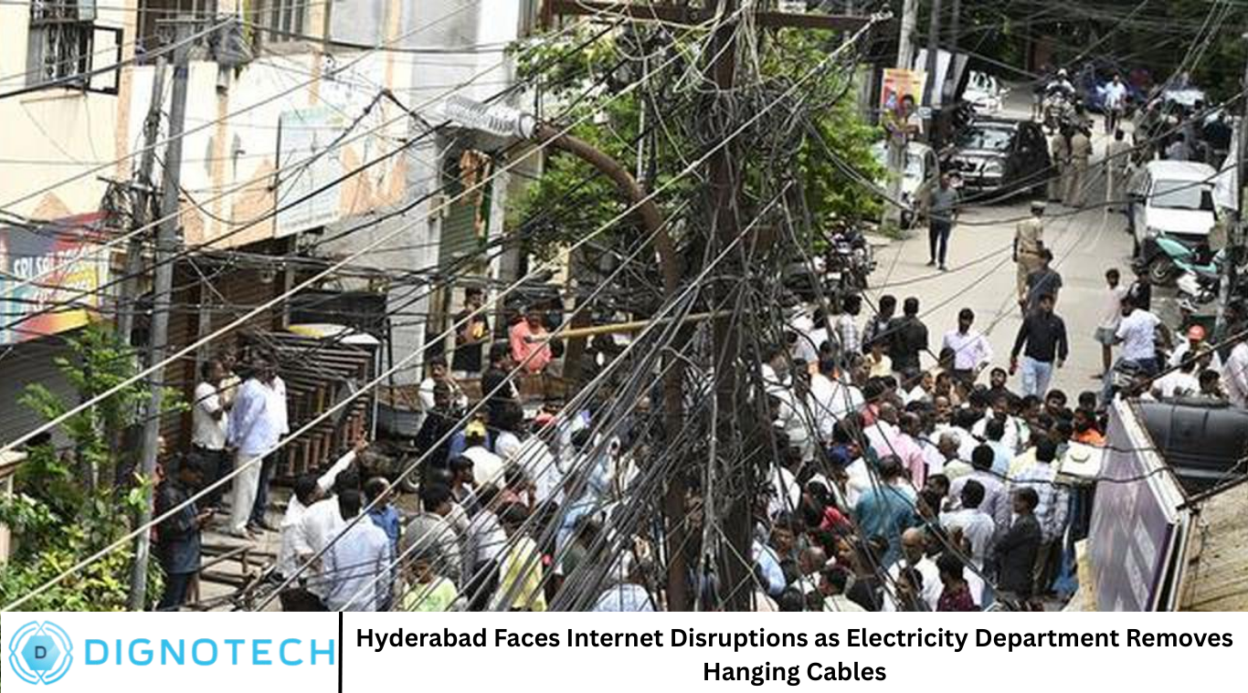 Hyderabad Faces Internet Disruptions as Electricity Department Removes Hanging Cables